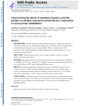 Cover page: Characterizing the effects of amplitude, frequency and limb position on vibration induced movement illusions: Implications in sensory-motor rehabilitation.