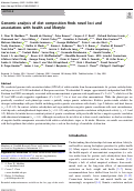 Cover page: Genomic analysis of diet composition finds novel loci and associations with health and lifestyle