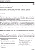 Cover page: An evaluation of patient-reported outcomes in sickle cell disease within a conceptual model