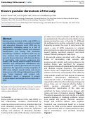 Cover page: Erosive pustular dermatosis of the scalp