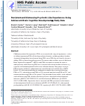 Cover page: Persistent and distressing psychotic-like experiences using adolescent brain cognitive development℠ study data