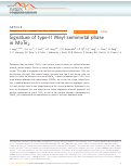 Cover page: Signature of type-II Weyl semimetal phase in MoTe2