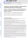 Cover page: Effectiveness of hormonal contraception in HIV-infected women using antiretroviral therapy