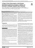 Cover page: A Phase II Trial of Rivoceranib, an Oral Vascular Endothelial Growth Factor Receptor 2 Inhibitor, for Recurrent or Metastatic Adenoid Cystic Carcinoma.