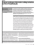 Cover page: A deep catalogue of protein-coding variation in 983,578 individuals