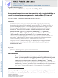 Cover page: Drug–gene interactions and the search for missing heritability: a cross-sectional pharmacogenomics study of the QT interval