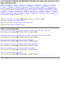 Cover page: Low background materials and fabrication techniques for cables and connectors in the Majorana Demonstrator