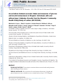 Cover page: Associations between avocado intake and measures of glucose and insulin homeostasis in Hispanic individuals with and without type 2 diabetes: Results from the Hispanic Community Health Study/Study of Latinos (HCHS/SOL)