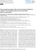 Cover page: Observational assessment of the role of nocturnal residual-layer chemistry in determining daytime surface particulate nitrate concentrations.