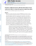 Cover page: Powerful, scalable and resource-efficient meta-analysis of rare variant associations in large whole genome sequencing studies