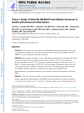 Cover page: Phase 1 study of alisertib (MLN8237) and weekly irinotecan in adults with advanced solid tumors