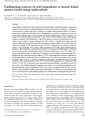 Cover page: Partitioning sources of soil respiration in boreal black spruce forest using radiocarbon