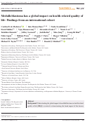 Cover page: Medulloblastoma has a global impact on health related quality of life: Findings from an international cohort