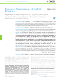 Cover page: Pulmonary Manifestations of GATA2 Deficiency.