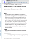 Cover page: Probabilistic modeling of Diabetic Nephropathy progression.