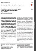 Cover page: Renal Denervation Reverses Hepatic Insulin Resistance Induced by High-Fat Diet