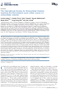 Cover page: The International Society for Extracellular Vesicles launches the first massive open online course on extracellular vesicles
