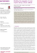 Cover page: Modelling the propagation of social response during a disease outbreak.