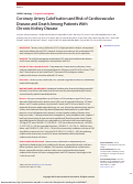 Cover page: Coronary Artery Calcification and Risk of Cardiovascular Disease and Death Among Patients With Chronic Kidney Disease