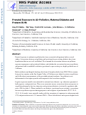 Cover page: Prenatal exposure to air pollution, maternal diabetes and preterm birth