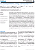 Cover page: The Antibody Genetics of Multiple Sclerosis: Comparing Next-Generation Sequencing to Sanger Sequencing