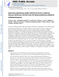 Cover page: Adenosine Deaminase (ADA)-Deficient Severe Combined Immune Deficiency (SCID) in the US Immunodeficiency Network (USIDNet) Registry.