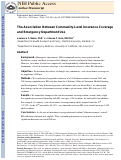 Cover page: The Association Between Community-level Insurance Coverage and Emergency Department Use