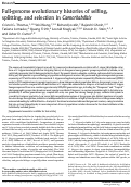 Cover page: Full-genome evolutionary histories of selfing, splitting, and selection in Caenorhabditis