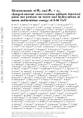 Cover page: Measurements of ν̄μ and ν̄μ + νμ charged-current cross-sections without detected pions nor protons on water and hydrocarbon at mean antineutrino energy of 0.86 GeV