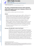 Cover page: The Library of Integrated Network-Based Cellular Signatures NIH Program: System-Level Cataloging of Human Cells Response to Perturbations