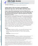 Cover page: A Meta-analysis of the Association of Estimated GFR, Albuminuria, Age, Race, and Sex With Acute Kidney Injury