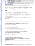 Cover page: Rectal cancer lexicon: consensus statement from the society of abdominal radiology rectal &amp; anal cancer disease-focused panel