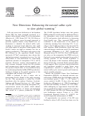 Cover page: New Directions: Enhancing the natural sulfur cycle to slow global warming