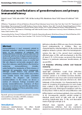 Cover page: Cutaneous manifestations of genodermatoses and primary immunodeficiency