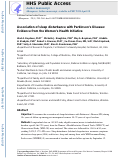 Cover page: Association of sleep disturbance with Parkinson disease: evidence from the Womens Health Initiative.