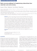Cover page: Early recovery pathway for hepatectomy: data-driven liver resection care and recovery