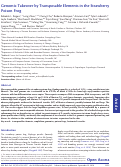 Cover page: Genomic Takeover by Transposable Elements in the Strawberry Poison Frog