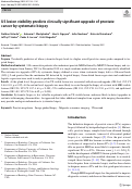 Cover page: US lesion visibility predicts clinically significant upgrade of prostate cancer by systematic biopsy.