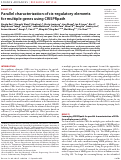 Cover page: Parallel characterization of cis-regulatory elements for multiple genes using CRISPRpath