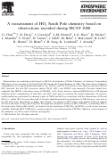 Cover page: A reassessment of HOx South Pole chemistry based on observations recorded during ISCAT 2000