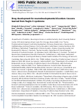 Cover page: Drug development for neurodevelopmental disorders: lessons learned from fragile X syndrome