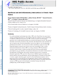 Cover page: Nutritional and Anti-Inflammatory Interventions in Chronic Heart Failure