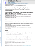 Cover page: Alterations of network synchrony after epileptic seizures: An analysis of post-ictal intracranial recordings in pediatric epilepsy patients