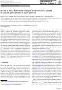 Cover page: QLBT: a linear Boltzmann transport model for heavy quarks in a quark-gluon plasma of quasi-particles