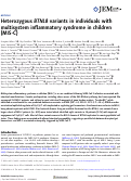 Cover page: Heterozygous BTNL8 variants in individuals with multisystem inflammatory syndrome in children (MIS-C).