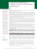 Cover page: A randomized controlled trial of methotrexate for patients with generalized myasthenia gravis.