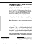 Cover page: Accumulated Deep Sleep Is a Powerful Predictor of LH Pulse Onset in Pubertal Children