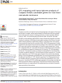 Cover page: QTL mapping and transcriptome analysis of cowpea reveals candidate genes for root-knot nematode resistance