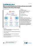 Cover page: Mitochondrial Dysfunction Induces Senescence with a Distinct Secretory Phenotype