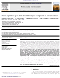 Cover page: Power-dependent speciation of volatile organic compounds in aircraft exhaust